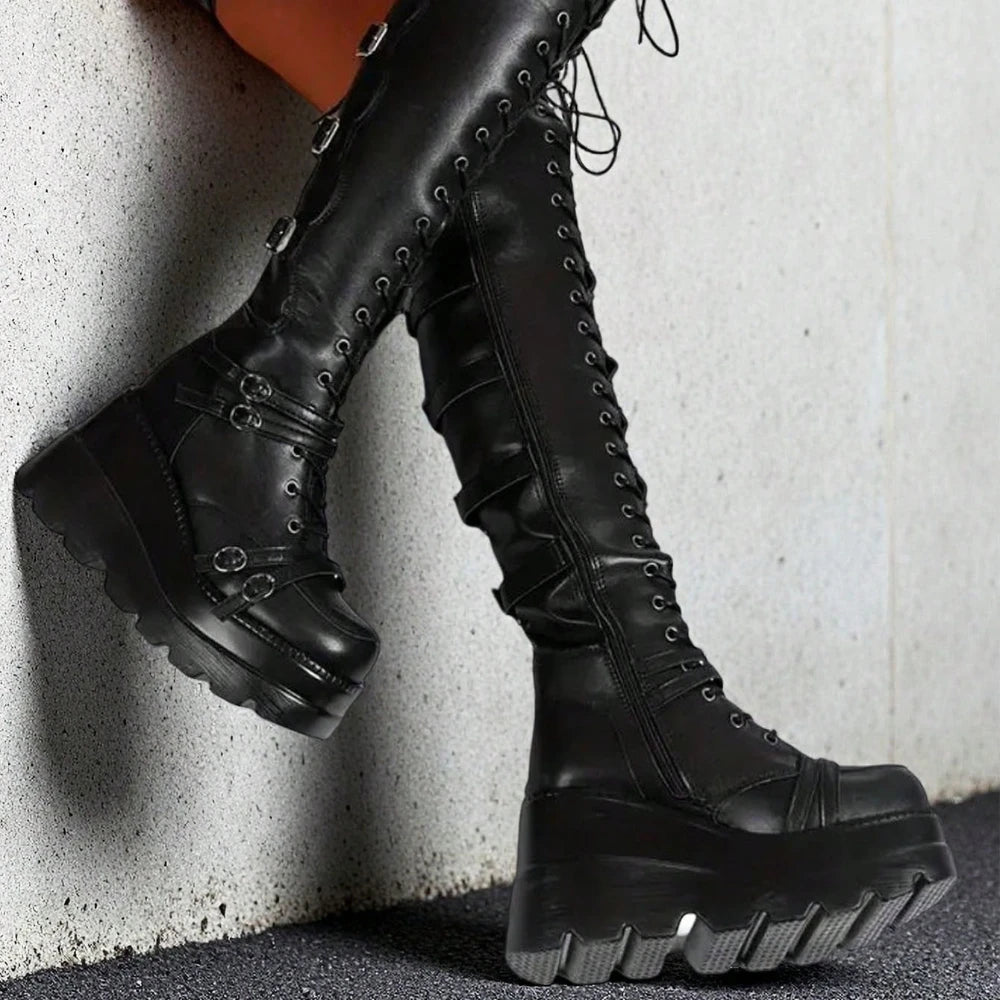 Y2K Combat Boots
